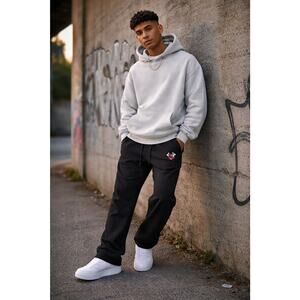 True Religion Sweatpants Black Size L Fleece Drawstring